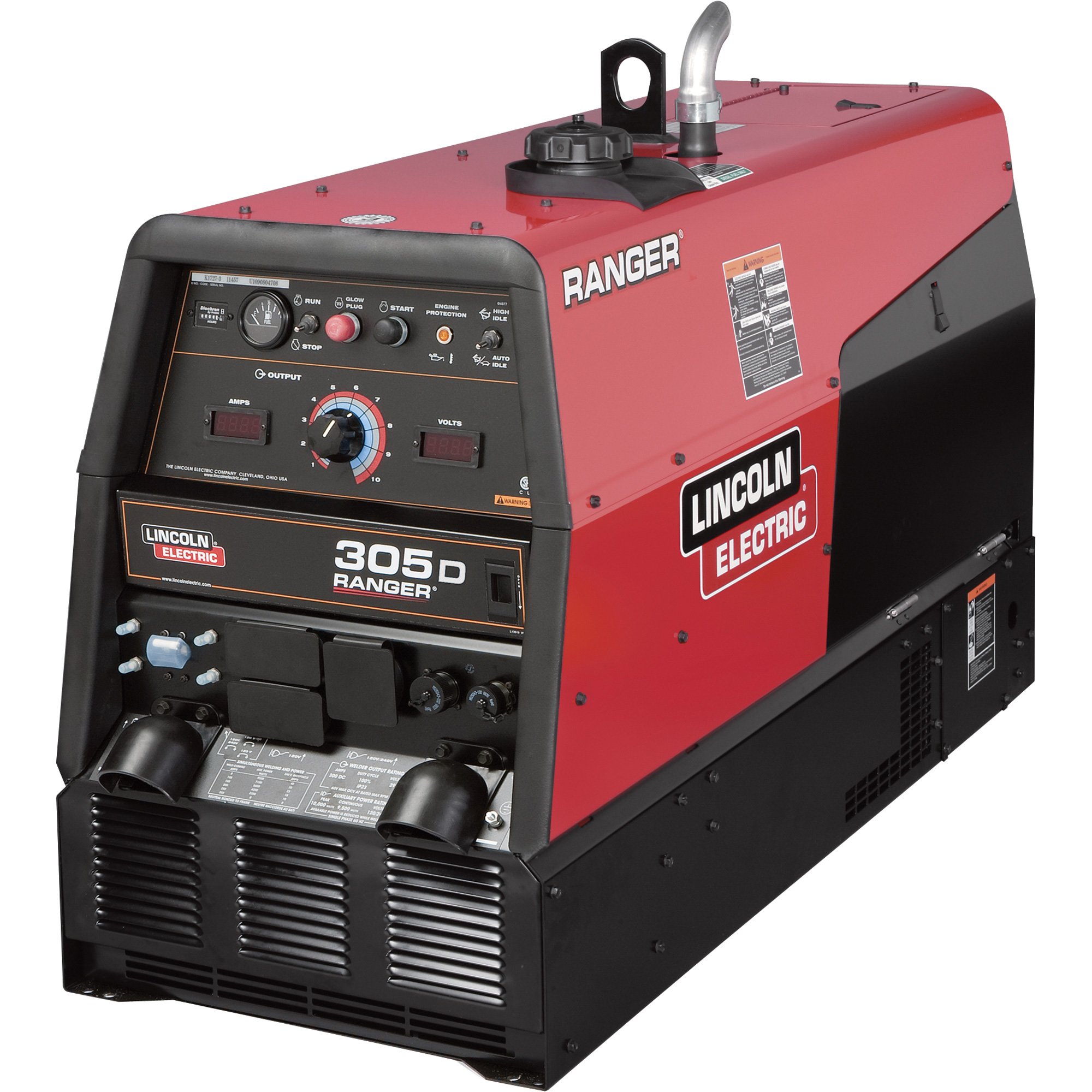 Lincoln Electric Ranger 305D Multi-Process Welder/Generator with 789CC Kubota Diesel Engine and Electric Start — 20–305 Amp DC Output, 10,000 Watt AC Power, Model# K1727-4